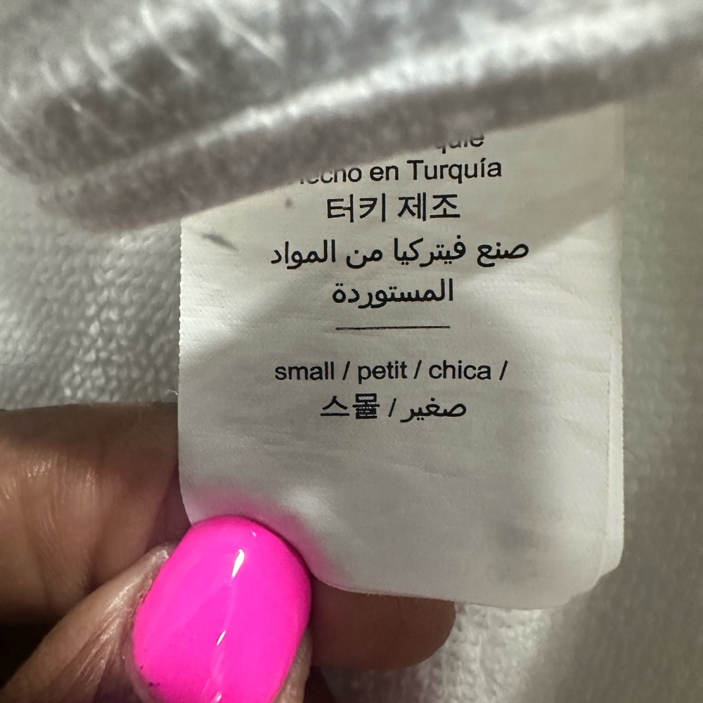 Pottery Barn Soft White Terry clothe Cotton Robe Spa - Picture 12 of 13